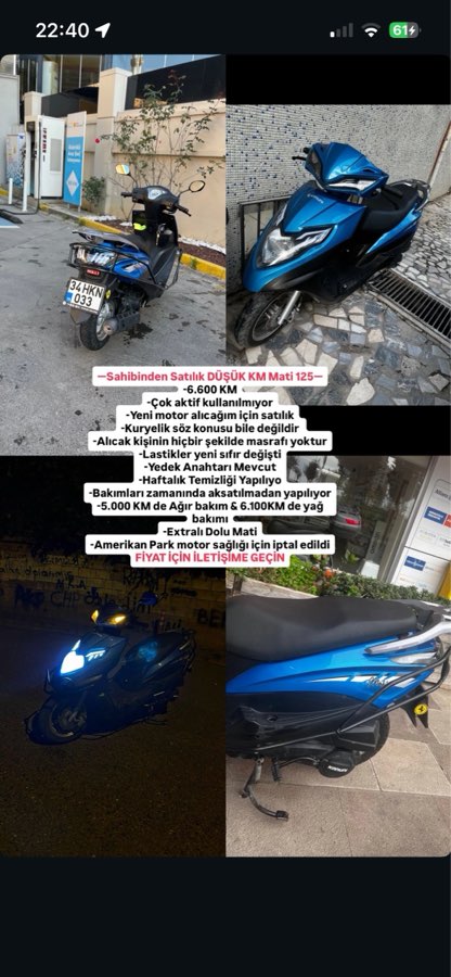 Kanuni Mati 125 2024 - ACİL – DÜŞÜK KM KANUNİ MATİ 125 | MASRAFSIZ
