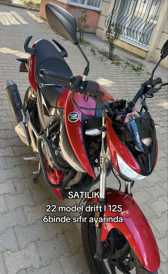 Mondial 125 Drift L 2022 - 7.100 KM KESİNLİKLE APAÇİ GENÇ MOTORU DEĞİLDİR